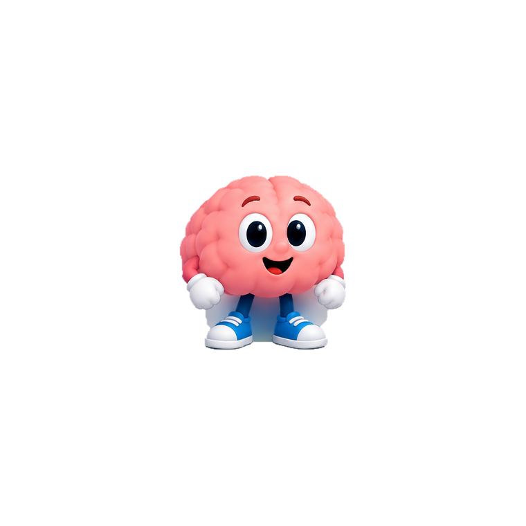 Linky, LinkUp’s cheerful pink cartoon brain mascot